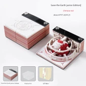 2025 3D Kağıt Oyma Takvim - Amiral Gemi Kırmızı (2025 Takvimli) ve Kutulu thumbnail 10