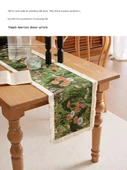 Amerikan Retro Stil Masa Örtüsü - İlk Olgun Kayısı Sarı Pareto 30x180cm - 4