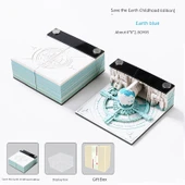 2025 3D Kağıt Oyma Takvim - Amiral Gemi Kırmızı (2025 Takvimli) ve Kutulu thumbnail 3