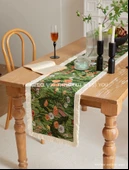 Amerikan Retro Stil Masa Örtüsü - İlk Olgun Kayısı Sarı Pareto 30x180cm - 10