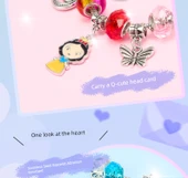 Stitch Romantik Kalp Alaşım Bileklik LAS1 - 11