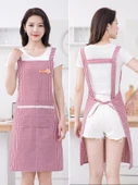 Mutfak Önlüğü - Yağa Dayanıklı - Kahve + Siyah - 2'li Set - 3