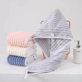Pamuklu Emici Banyo Havlusu 3'lü Set - Pembe - 9