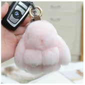 Mini Sevimli Peluş Tavşan Bebek Anahtarlık - Nane Yeşili - 11