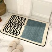 Kaymaz Banyo Paspası - 40x60cm - Filarmoni Şehri - Yeşil - 1