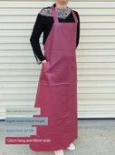 Su Geçirmez Minimalist Mutfak Önlüğü - Koyu Gri 110x80 cm - 4