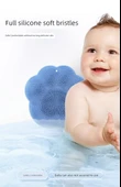 Yuvarlak Banyo Masaj Matı - Kalınlaştırılmış Yumuşak Kedi Pençesi Desenli Mavi (30cm Çap) - 9