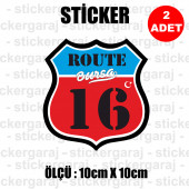 16 BURSA 2 adet plaka sticker - il sehir rota etiket - kask motosiklet otomobil araba pc laptop bilgisayar cam uyumlu - 1
