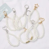 İnci Beş Köşeli Yıldız Püsküllü Anahtarlık - Altın Beş Köşeli Yıldız Tokası E059 thumbnail 2