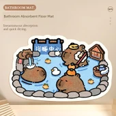 Hızlı Kuruyan Emici Banyo Paspası - Bebek Fil Duş Desenli - 2
