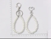 İnci Beş Köşeli Yıldız Püsküllü Anahtarlık - Altın Beş Köşeli Yıldız Tokası E059 thumbnail 6