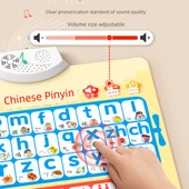 Çince Pinyin Alfabe Duvar Tablosu - Pinyin, Sayı (2'li) - 4