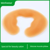 Silikon Yüz Yastığı - Güzellik Yatağı - 3. Nesil Ten Rengi - Yumuşak Taban - Yuvarlak - 3.5cm - 4