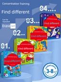 Çocuklar İçin Farklılıkları Bulma Konsantrasyon Kartları - 4-5 Yaş - 5-8 Farklılık - 2