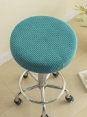 Yuvarlak Bar Sandalyesi Kılıfı - Soluk Pembe - 30-36cm - 5