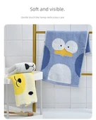 Sevimli Çizgi Film Bebek Pamuk Havlusu - 2'li [Panda + Ayı] thumbnail 10