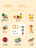 İngilizce Fonetik ve Yazım Telaffuz Duvar Tablosu - İlginç Onomatopoeia 48 Uluslararası Fonetik Alfabe - 2