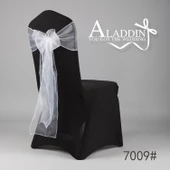 Düğün Sandalye Dekorasyon Tül Fiyonk - 65x180cm - Şarap Kırmızısı - 5