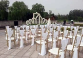 Düğün Sandalye Dekorasyon Tül Fiyonk - 65x180cm - Siyah - 7