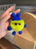 Araba Anahtarlık Peluş Oyuncak Bebek - Yeşil - 1