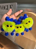 Araba Anahtarlık Peluş Oyuncak Bebek - Yeşil - 8