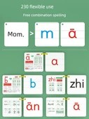 Çince Pinyin Kartları - 21cm, 70 Yaprak, 4 Çizgili, Çift Taraflı Film - 3