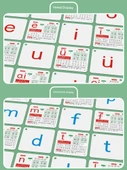 Çince Pinyin Kartları - 21cm, 70 Yaprak, 4 Çizgili, Çift Taraflı Film - 4