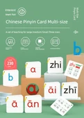 Çince Pinyin Kartları - 21cm, 70 Yaprak, 4 Çizgili, Çift Taraflı Film - 7
