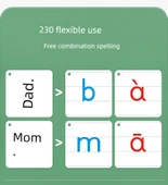 Çince Pinyin Kartları - 21cm, 70 Yaprak, 4 Çizgili, Çift Taraflı Film - 9