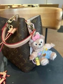 Shelly Rose Kahverengi Şapkalı Ressam Duffy Peluş Anahtarlık Çanta Kolyesi - 6