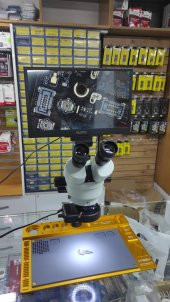 Teknik Servis Profosyonel WL Çalışma Tabanlı Mikroskop 7x Mercek - 1