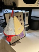 Şemsiye Desenli El Havlusu - Mavi - 32x21 cm - 6