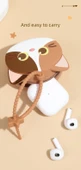 Çocuk Karikatür Kedi Desenli Bozuk Para Cüzdanı - Mini Kozmetik Çantası - Gri - 10