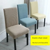 Elastik Sandalye Kılıfı - 45x55cm - Haki - 3