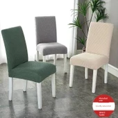 Elastik Sandalye Kılıfı - 45x55cm - Koyu Gri - 2