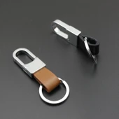 Hakiki Deri Minimalist Kolye Anahtarlık - Dörtlü Paket thumbnail 10