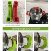 Silikon Tencere Tava Kulp Tutucu - Siyah - Mini/Küçük Boy - 5.8cm - 3