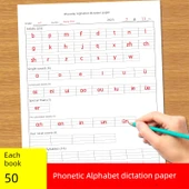 Okul Öncesi Pinyin ve İngilizce Harf Diktesi Kağıdı - Pinyin Alfabe Diktesi 50 + Pinyin Alfabesi - 6