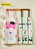 Yağa Dayanıklı Mutfak Önlüğü - [2 Adet Uygun Fiyatlı] Pembe Kalp Wang + Sarı Yıldız Wang - 2