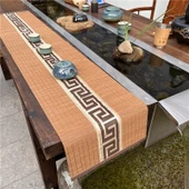Bambu Çay Matı Masa Örtüsü - Açık Mavi 30x280CM - 3