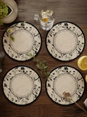 Nordik Stil PU Deri Bardak Altlığı - Krem Rüzgar 2 - 17cm (4'lü Set) - 6