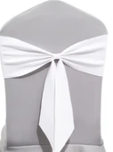 Düğün Ziyafet Sandalye Kılıfı Fiyonklu - Bordo - 4