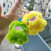 Altın Rengi Unicorn Peluş Anahtarlık - 9cm - 3