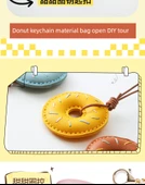 DIY El Yapımı Anahtarlık Kolye Yaratıcı Malzeme Kiti - Sarı Donut Kolye (DIY Malzeme Paketi) - 10