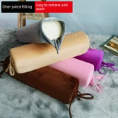 Hamileler İçin Silindir Süngerli Masaj Yastığı - Kahve (50cm) - 4