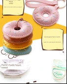 DIY El Yapımı Anahtarlık Kolye Yaratıcı Malzeme Kiti - Sarı Donut Kolye (DIY Malzeme Paketi) - 11