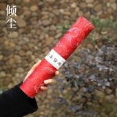 Çin Zen Kırmızı Çay Matı - Kırmızı Mürekkep Anka Kuşu Tüyü Küçük Çay Altlığı 21*47 - 10