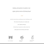 Isıya Dayanıklı Silikon Amerikan Servis - Huzur ve Neşe + Başarı + İyi Şanslar [3 Adet] 15.5x15.5cm thumbnail 8