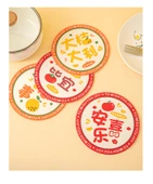 Isıya Dayanıklı Silikon Amerikan Servis - Huzur ve Neşe + Başarı + İyi Şanslar [3 Adet] 15.5x15.5cm thumbnail 9