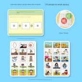 Çocuk Hikaye Anlatma Resim Kartları - Mantıksal Sıralama Eğitimi - Başlangıç Seviyesi Resim Sıralama - 1 Soru Kartı + 30 Cevap Kartı thumbnail 1